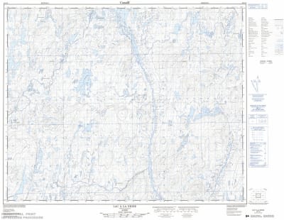 023C05 - LAC A LA NEIGE - Topographic Map