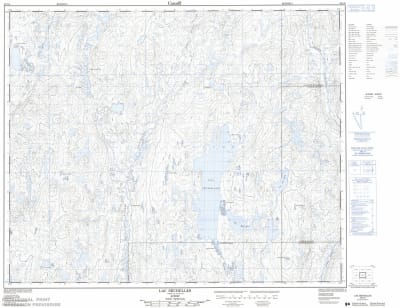 023C06 - LAC SECHELLES - Topographic Map