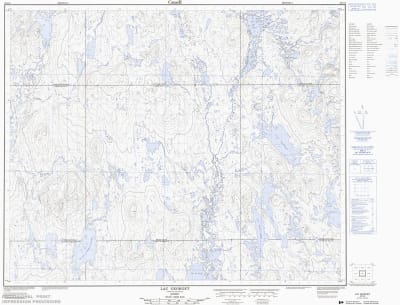 023C08 - LAC GEORGET - Topographic Map