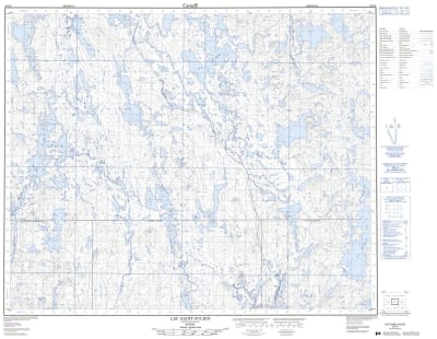 023C09 - LAC SAINT-JULIEN - Topographic Map