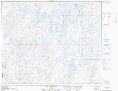 023C11 - LAC DESPINOLLES - Topographic Map
