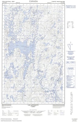 023C12W - LAC ATTICOUPI - Topographic Map