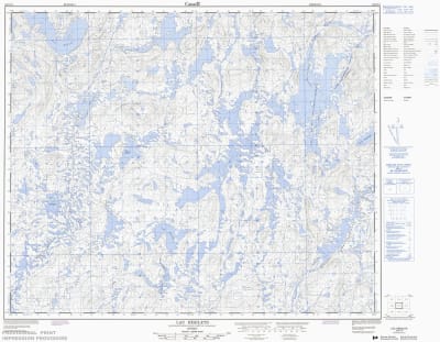 023C13 - LAC DESILETS - Topographic Map