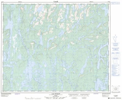 023C15 - LAC HUBLET - Topographic Map