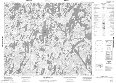 023F07 - LAC MAGGIOLO - Topographic Map