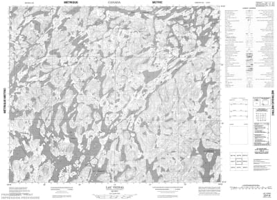 023F08 - LAC VIGNAL - Topographic Map