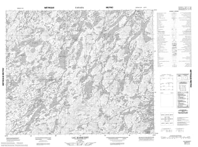 023F11 - LAC MARQUISET - Topographic Map