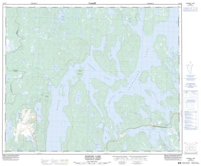 023G02 - WABUSH LAKE - Topographic Map