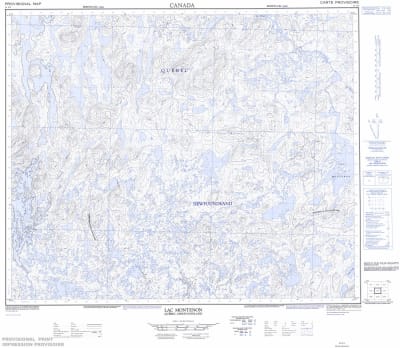 023G03 - LAC MONTENON - Topographic Map