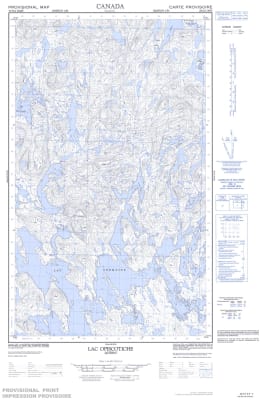023G04E - LAC OPISCOTICHE - Topographic Map