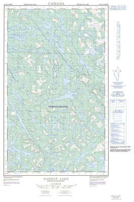 023G10W - RANNIE LAKE - Topographic Map