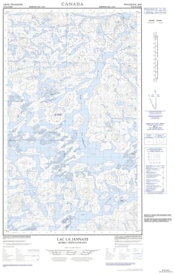 023G12E - LAC LA JANNAYE - Topographic Map