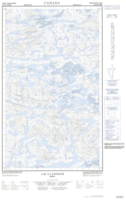 023G12W - LAC LA JANNAYE - Topographic Map
