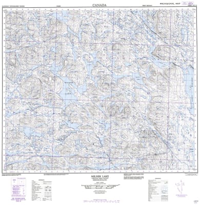 023G15 - MILNER LAKE - Topographic Map