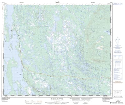 023G16 - TAMARACK RIVER - Topographic Map