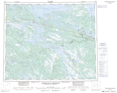 023H - OSSOKMANUAN RESERVOIR - Topographic Map
