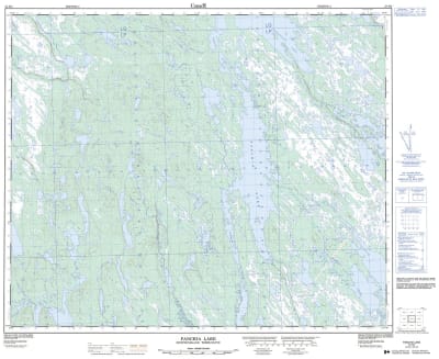 023H02 - PANCHIA LAKE - Topographic Map