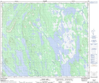 023I05 - WADE LAKE - Topographic Map
