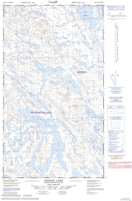 023I13W - MARION LAKE - Topographic Map