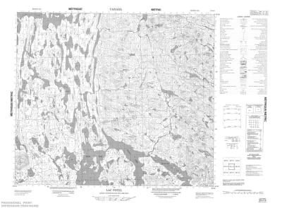023I14 - LAC POTEL - Topographic Map