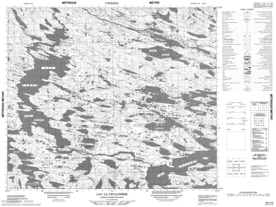 023I16 - LAC LA PINAUDIERE - Topographic Map