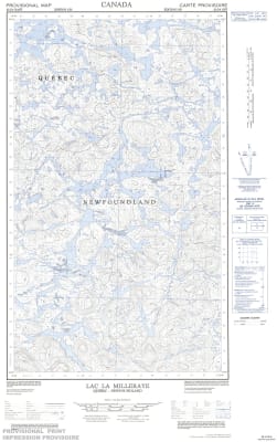 023J04E - LAC LA MILLERAYE - Topographic Map
