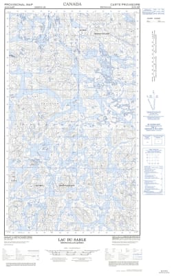 023J05E - LAC DU SABLE - Topographic Map