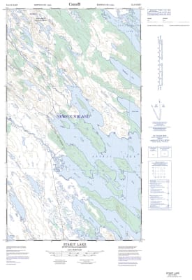 023J10E - STAKIT LAKE - Topographic Map