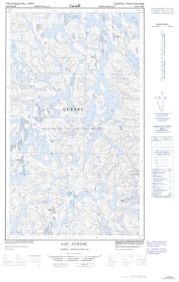 023J12E - LAC AVEZAC - Topographic Map