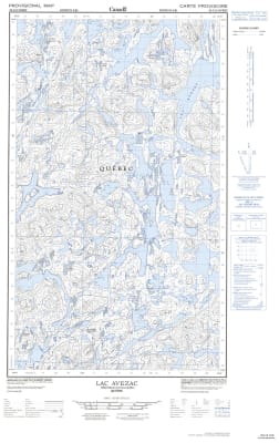 023J12W - LAC AVEZAC - Topographic Map