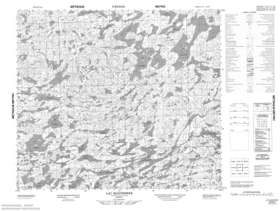 023M07 - LAC MANNESSIER - Topographic Map