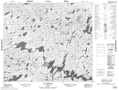 023M15 - LAC CASGRAIN - Topographic Map