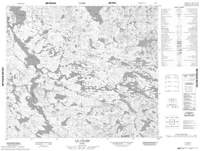 023P01 - LAC LACASSE - Topographic Map