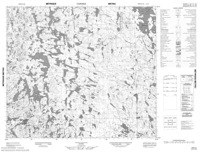 023P02 - LAC MERVILLE - Topographic Map