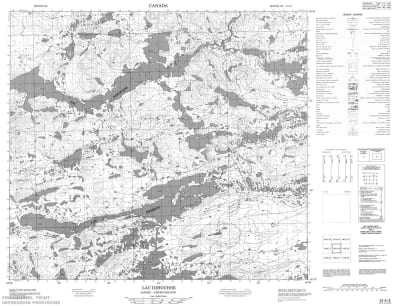 024A08 - LAC DIHOURSE - Topographic Map