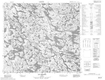 024A13 - LAC BREGENT - Topographic Map