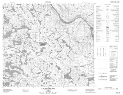 024A14 - LAC CHOLMONDELY - Topographic Map