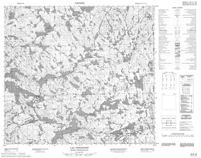 024A16 - LAC PENNOYER - Topographic Map