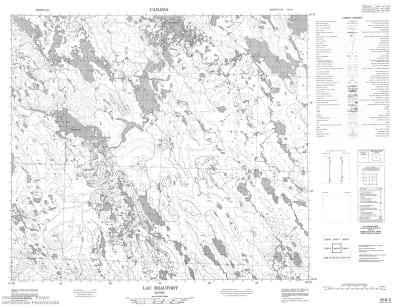 024B02 - LAC BEAUFORT - Topographic Map