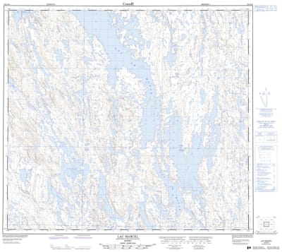 024C16 - LAC MARCEL - Topographic Map