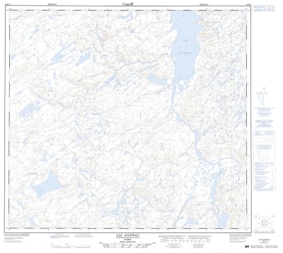024E01 - LAC AIGNEAU - Topographic Map