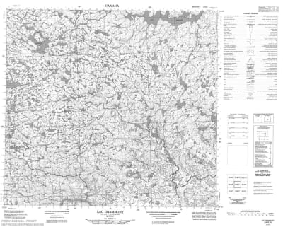 024E05 - LAC GRAMMONT - Topographic Map
