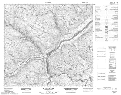 024E07 - RIVIERE POTIER - Topographic Map