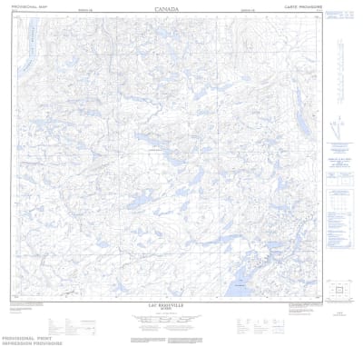 024E08 - LAC RIGOUVILLE - Topographic Map