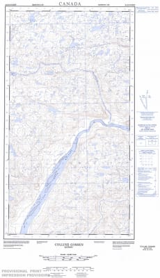 024E09W - COLLINE GOSSEN - Topographic Map