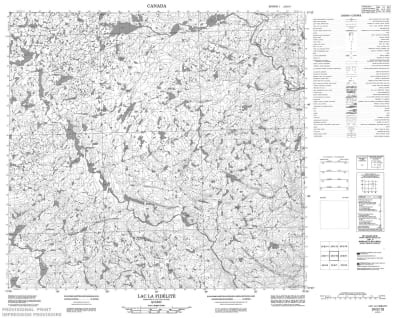 024E10 - LAC LA FIDELITE - Topographic Map