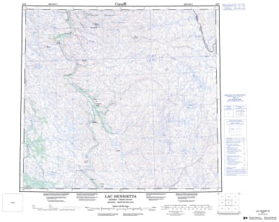 024H - LAC HENRIETTA - Topographic Map