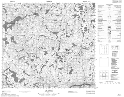 024H02 - LAC PERET - Topographic Map