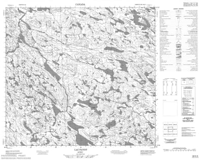 024H04 - LAC FAJOT - Topographic Map