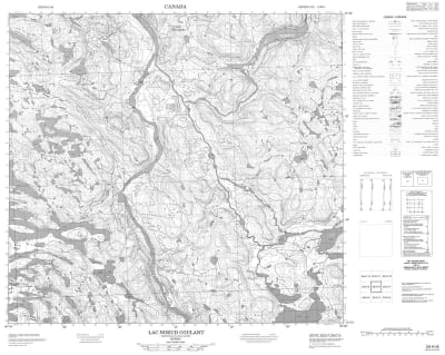 024H06 - LAC NOEUD COULANT - Topographic Map